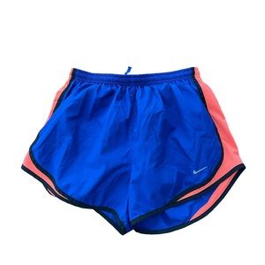Nike Dri Fit Lined Tempo Shorts With Elastic Waistband  Blue Size Medium